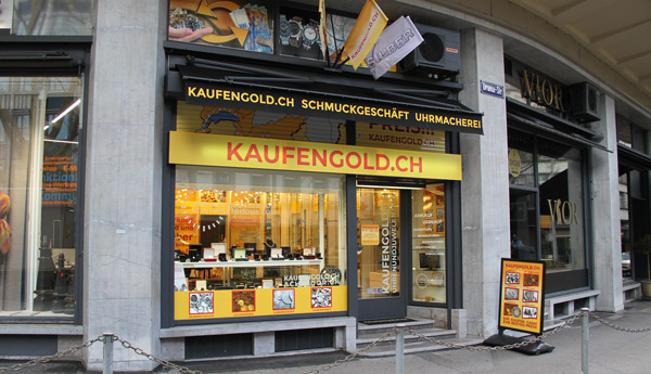 Zurich gold buying shop