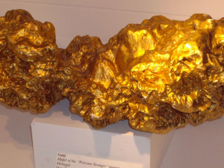 The "Welcome Stranger", the biggest gold nugget in the world