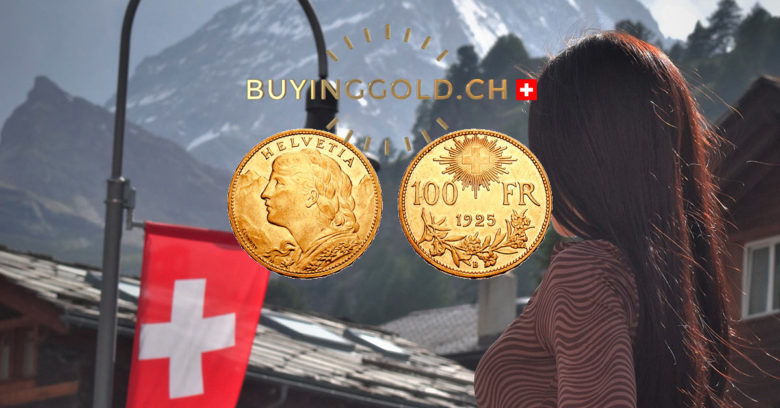 Swiss Vreneli gold coin